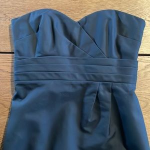 Navy J.Crew Weddings strapless dress- perfect condition!